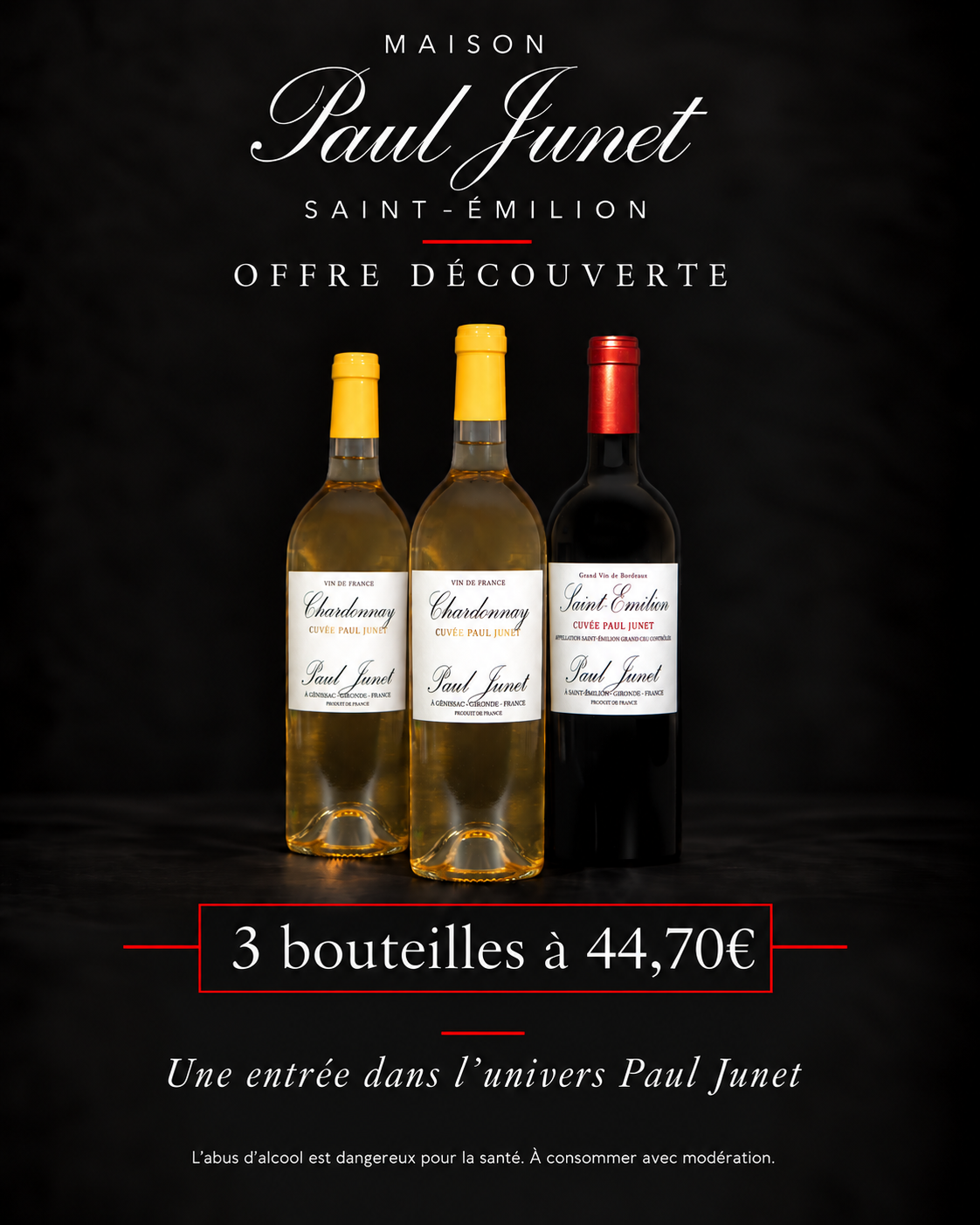 Coffret Panaché Découverte — 3 bouteilles (2 blancs · 1 rouge)